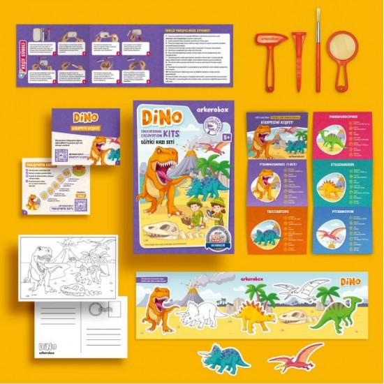 Set arheologic educational si puzzle 3D Arkerobox Dino