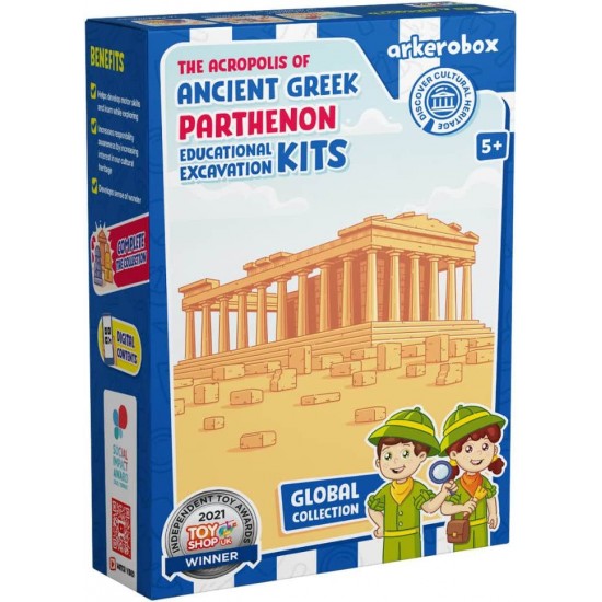 Arkerobox - Set arheologic educational si puzzle 3D Grecia antica - Parthenon