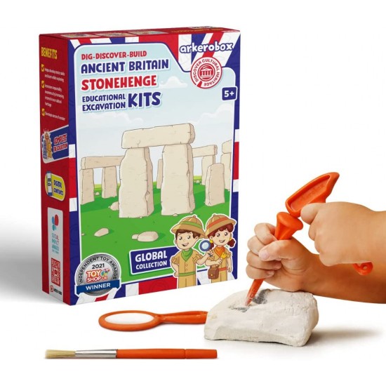 Set arheologic educational si puzzle 3D Arkerobox Marea Britanie antica - Stonehenge