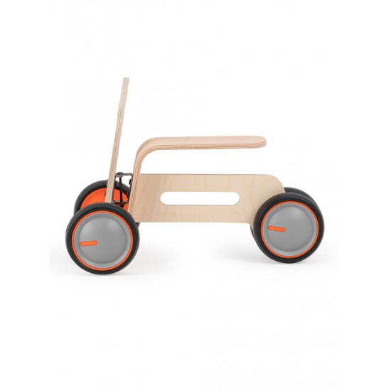 Bicicleta fara pedale cu 3 roti pentru copii MamaToyz Tribike din lemn natural