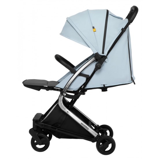 Carucior sport pliabil Skiddou Mikkeli Sky High, ultracompact pentru calatorii, Bleu