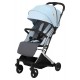 Carucior sport pliabil Skiddou Mikkeli Sky High, ultracompact pentru calatorii, Bleu