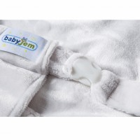 Fotoliu pentru bebelusi cu ham de siguranta Baby Bean Bed Gri