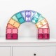 Set constructie magnetic 120 piese Pastel Magnetic Tiles