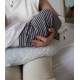Perna multifunctionala pentru alaptat si gravide cu suport detasabil pentru cap BabyJem Culoare Gri