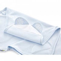 Sistem de infasare din bumbac 0-3 luni BabyJem Swaddle Bleu