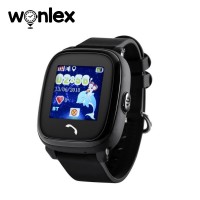 Ceas Smartwatch pentru copii Wonlex GW400S WiFi Model 2022, Functie Telefon, Ecran Color, Localizare GPS+LBS+WiFi, Pedometru, SOS, Negru