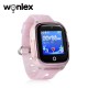 Ceas Smartwatch pentru copii Wonlex KT01 Wi-Fi, Model 2022 cu Functie Telefon, Localizare GPS, Camera, Pedometru, SOS, Roz pal, Cartela SIM Cadou