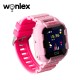 Ceas Smartwatch pentru copii Wonlex KT03, Model 2022 cu Functie Telefon, Localizare GPS, Camera, Pedometru, SOS, Roz, Cartela SIM Cadou