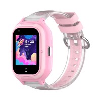 Ceas Smartwatch pentru copii, Wonlex KT23, roz, Nano SIM, 4G, pedometru, localizare GPS, microfon, monitorizare si SOS