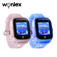 Pachet Promotional 2 Smartwatch-uri pentru copii Wonlex KT01 Wi-Fi, Model 2022 cu Functie Telefon, Localizare GPS, Camera, Pedometru, SOS, IP54, Roz + Albastru, Cartela SIM Cadou