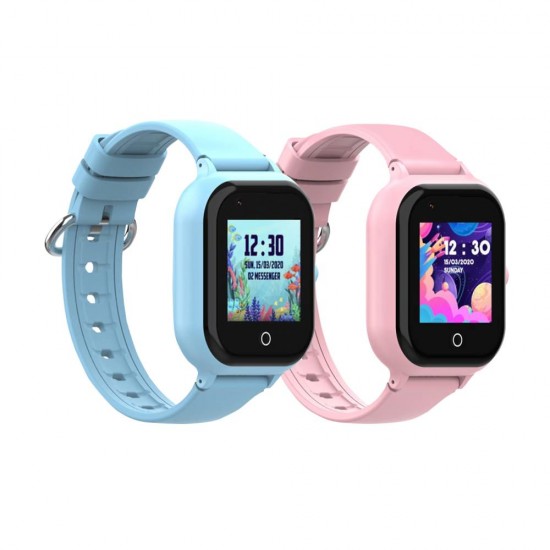 Pachet Promotional 2 Smartwatch-uri pentru copii Wonlex KT24 Albastru si Roz