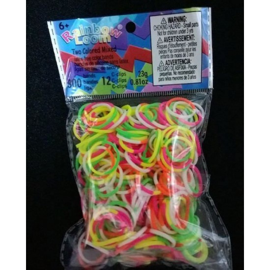 Elastice Rainbow Loom - Neon Mix Duo 