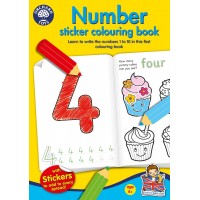 Carte de colorat cu activitati in limba engleza si abtibilduri - Numerele