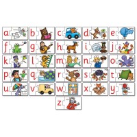 Puzzle in limba engleza - Invata alfabetul prin asociere 