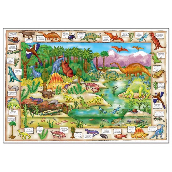 Puzzle in limba engleza - Lumea dinozaurilor Puzzle in limba engleza - Lumea dinozaurilor