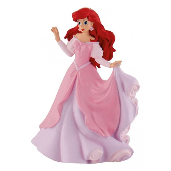 Figurina - Ariel in rochie roz 