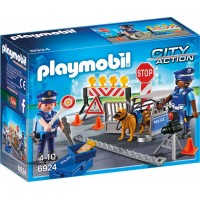 Playmobil City Action - Blocaj Rutier al Politiei
