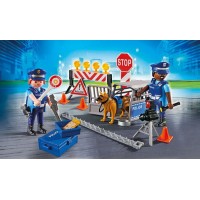 Playmobil City Action - Blocaj Rutier al Politiei