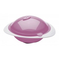 Castron cu capac pentru microunde Orchid Pink