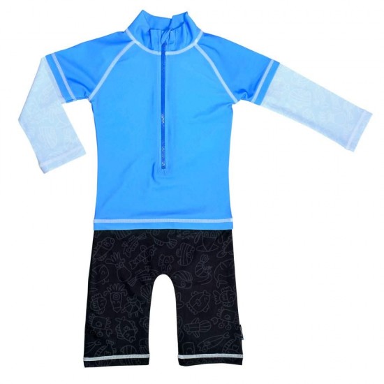 Costum de baie Blue Ocean marime 98-104 protectie UV Swimpy