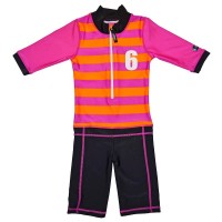 Costum de baie Sport pink marime 86-92 protectie UV Swimpy