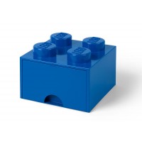 Cutie depozitare LEGO 2x2 cu sertar - Albastru (40051731)