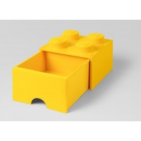 Cutie depozitare LEGO 2x2 cu sertar - Galben (40051732)