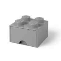 Cutie depozitare LEGO 2x2 cu sertar Gri 40051740