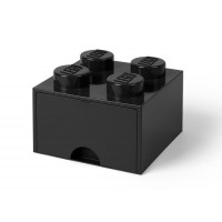 Cutie depozitare LEGO 2x2 cu sertar - Negru (40051733)
