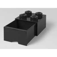 Cutie depozitare LEGO 2x2 cu sertar - Negru (40051733)