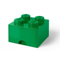 Cutie depozitare LEGO 2x2 cu sertar - Verde (40051734)