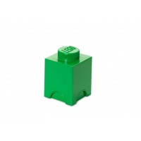 Cutie depozitare LEGO 1x1 - Verde inchis