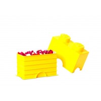 Cutie depozitare LEGO 1x2 - Galben