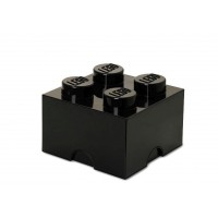 Cutie depozitare LEGO 2x2 - Negru