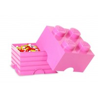 Cutie depozitare LEGO 2x2 - Roz