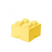 Cutie depozitare LEGO 2x2 - Galben deschis