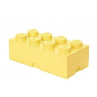 Cutie depozitare LEGO 2x4 - Galben deschis
