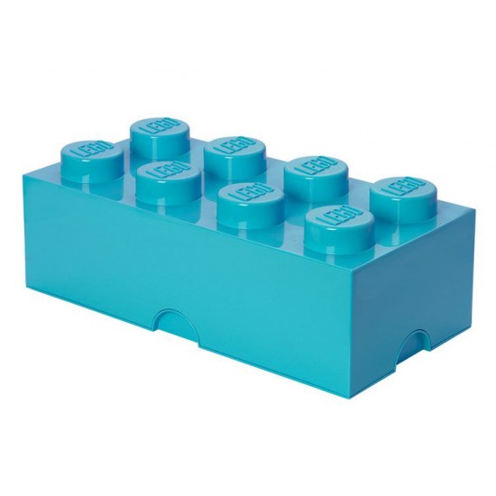 Cutie depozitare LEGO 2x4 - Albastru turcoaz