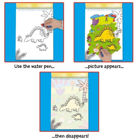 Carte de colorat Dinozauri - Water Magic