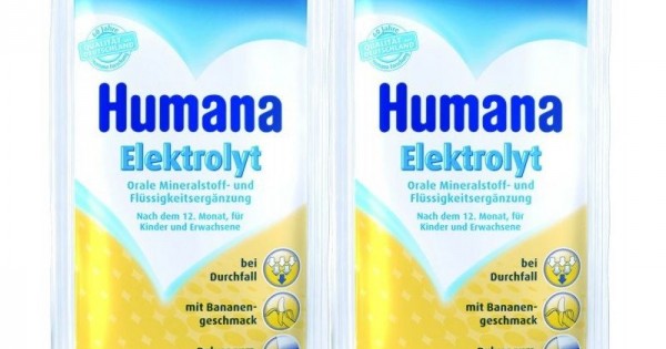 Humana Elektrolyt banane de la 1 an folie cu 2 plicuri * 6,25 g ...