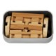 Joc logic IQ din lemn bambus in cutie metalica - 1