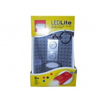 Breloc cu lanterna LEGO placa argintie LGL-KE52GS-S