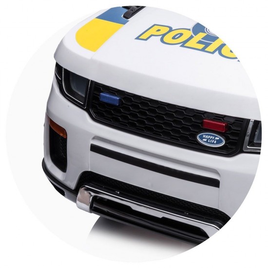 Masina electrica cu telecomanda Chipolino Police SUV White