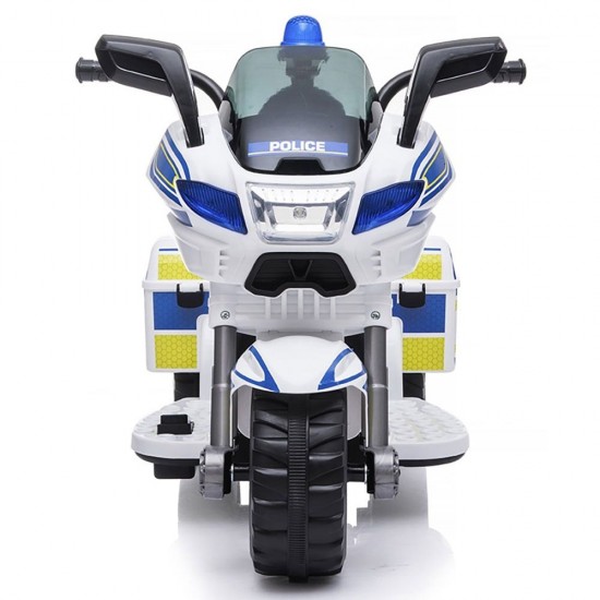 Motocicleta electrica pentru copii Chipolino Police White