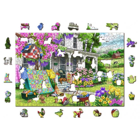 Puzzle din lemn Casuta de la tara 505 piese