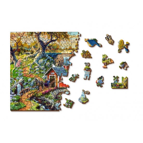 Puzzle din lemn Viata la tara 200 piese