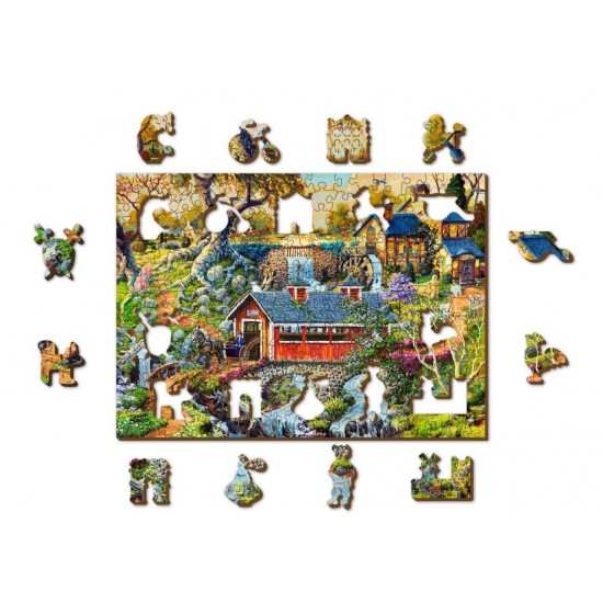 Puzzle din lemn Viata la tara 200 piese