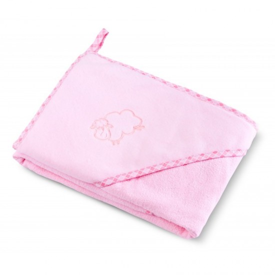 Prosop cu gluga Sheep 80x80 cm Pink