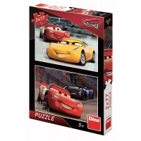 Puzzle 2 in 1 - Cars 3: Cursa cea mare (77 piese)